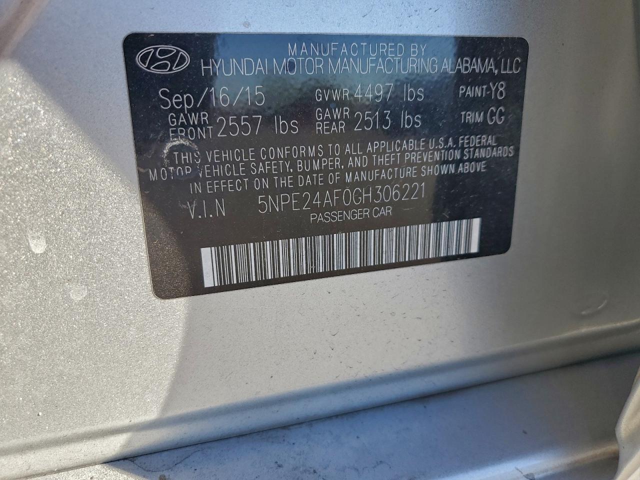 2016 HYUNDAI SONATA SE photo 12