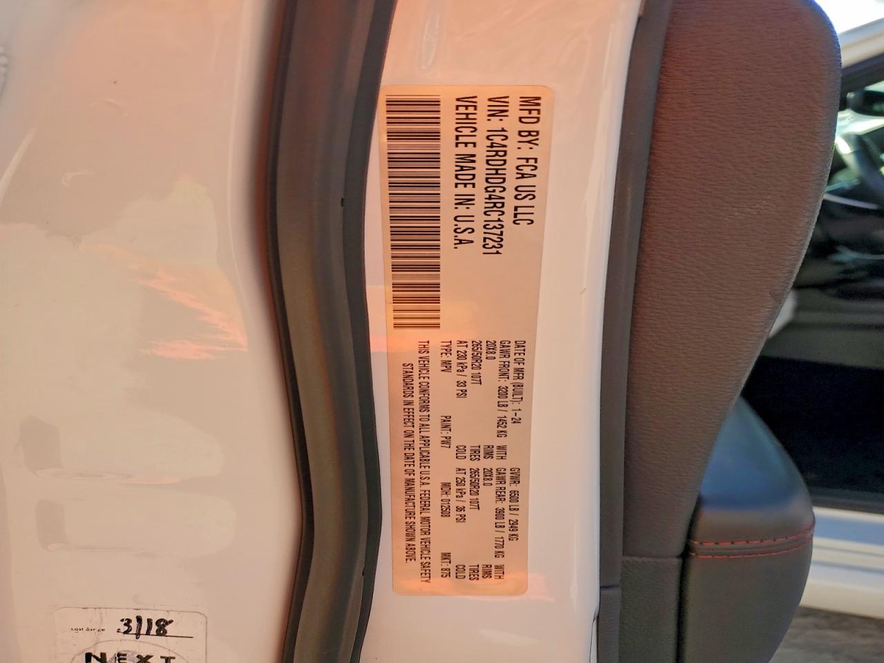 2024 DODGE DURANGO GT photo 13