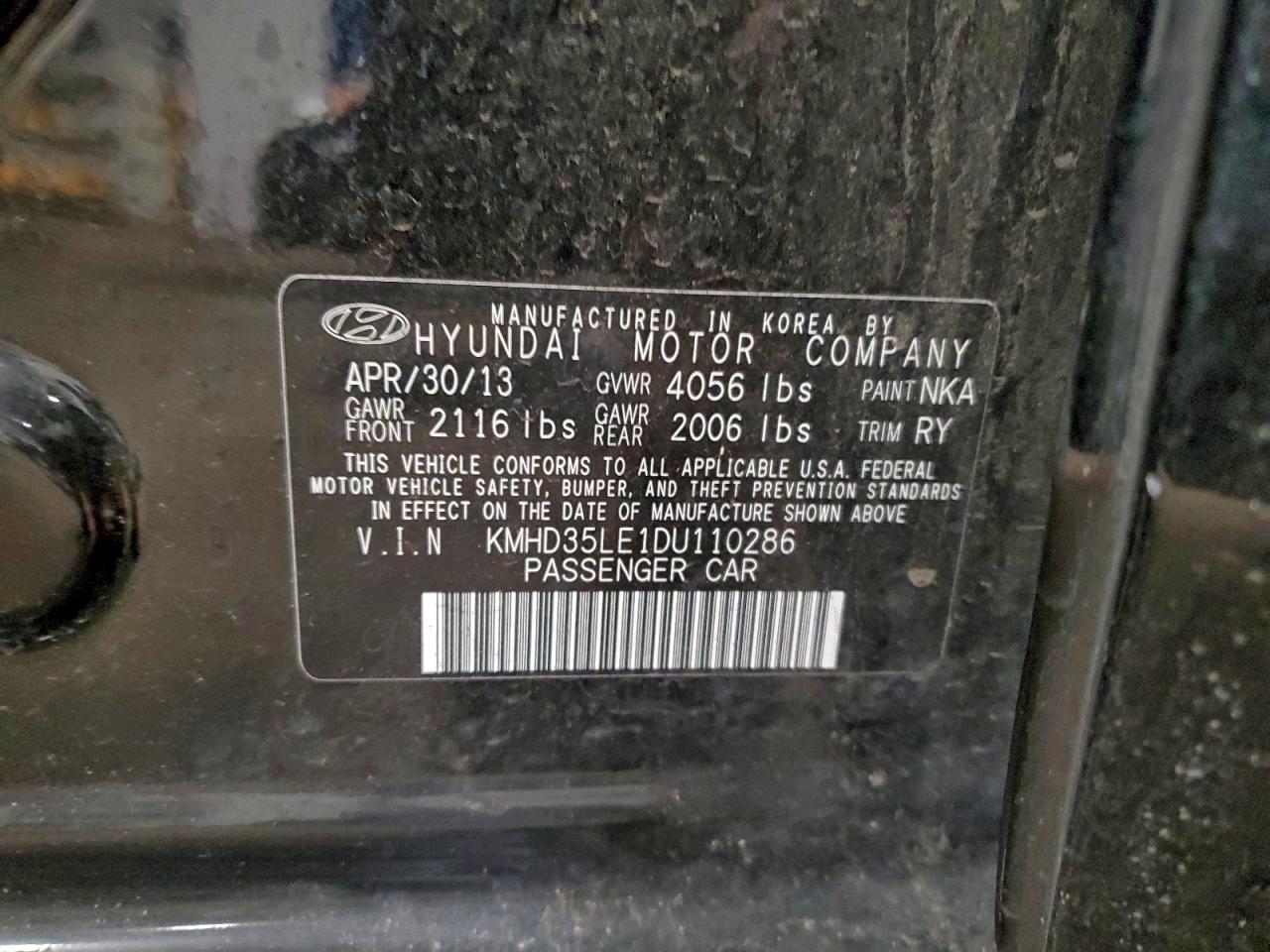 2013 HYUNDAI ELANTRA GT photo 12