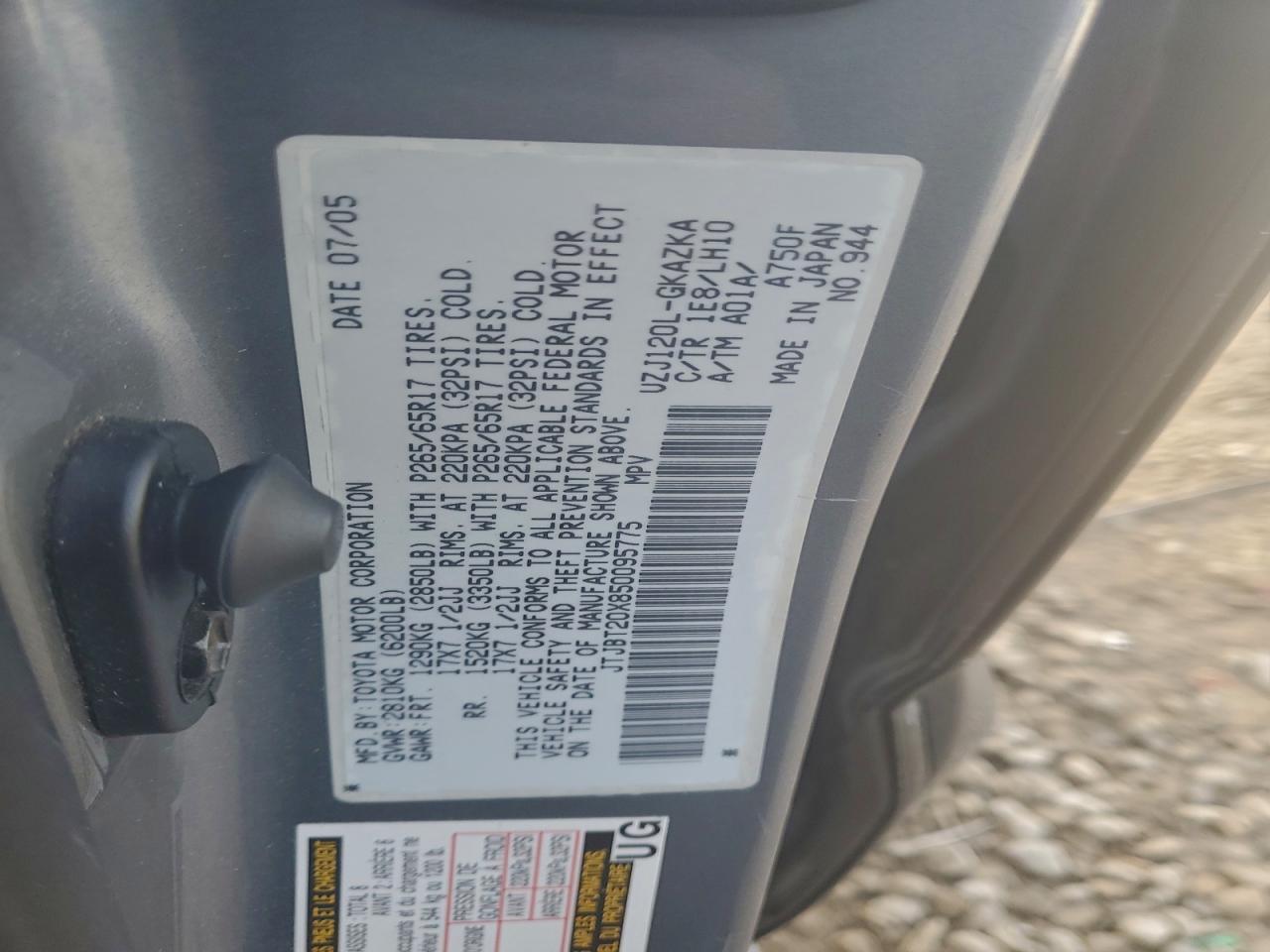 2005 LEXUS GX 470 photo 13