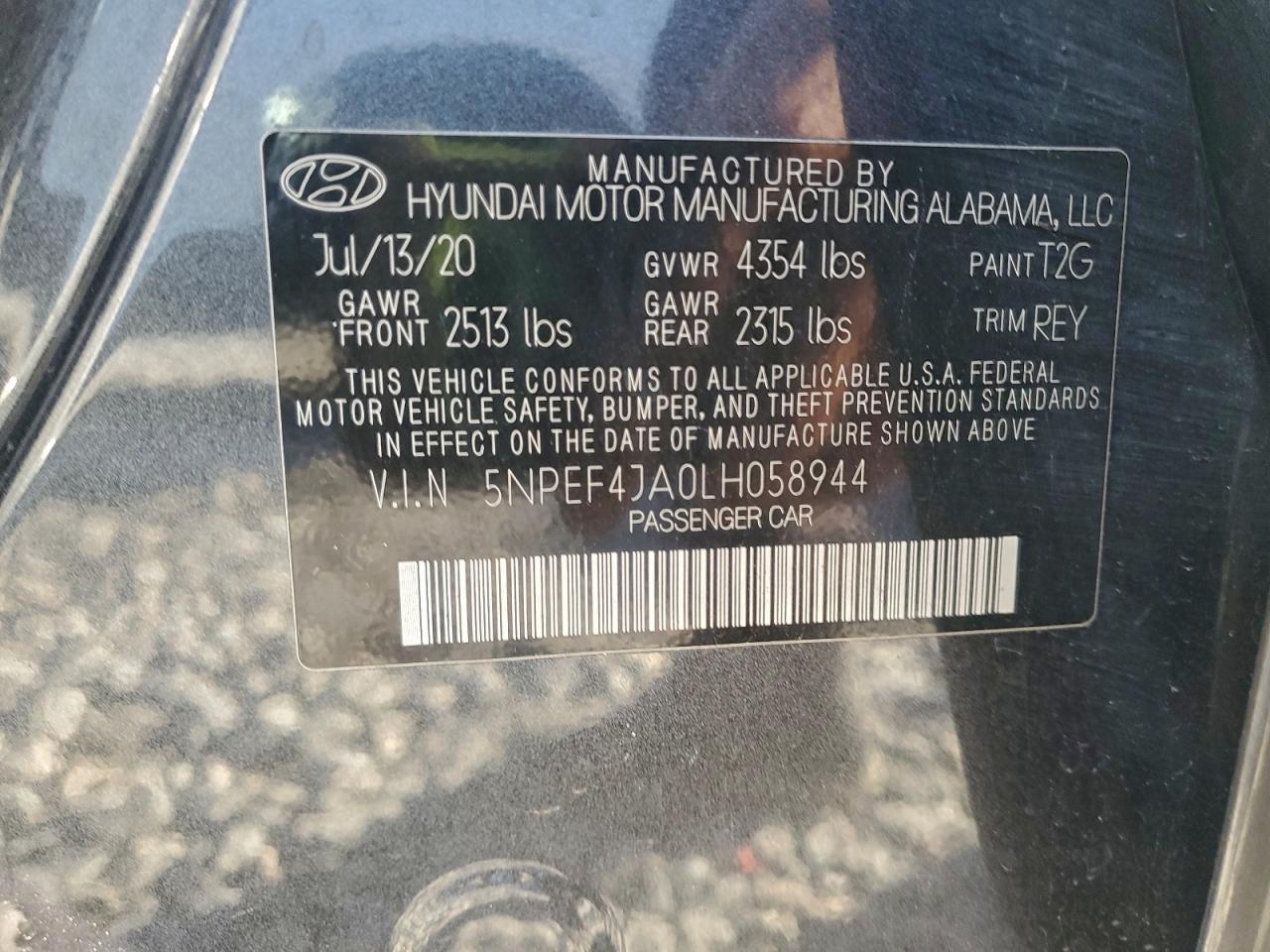 2020 HYUNDAI SONATA photo 14