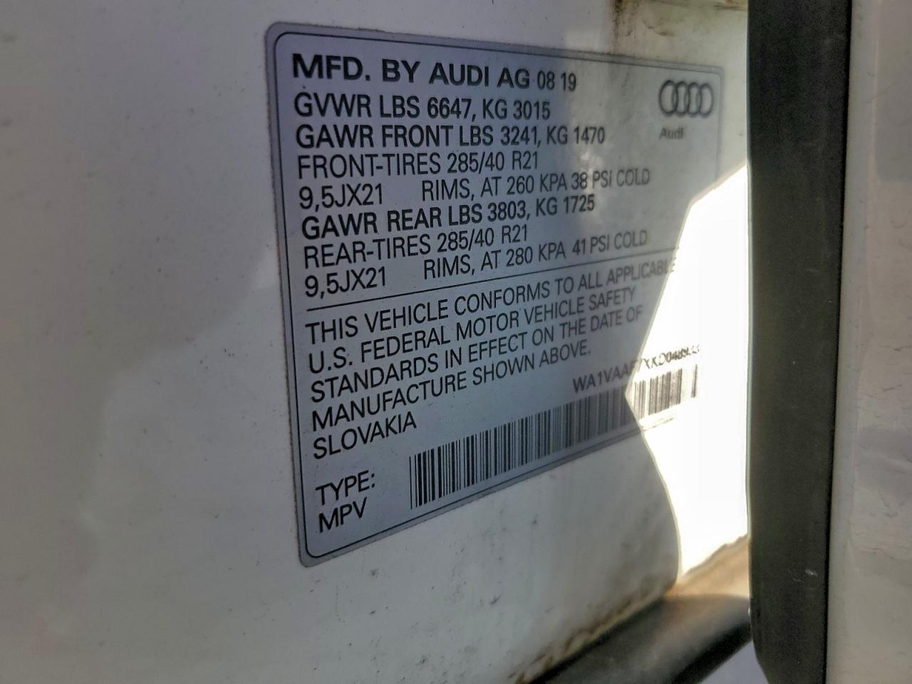 2019 AUDI Q7 PRESTIGE photo 14