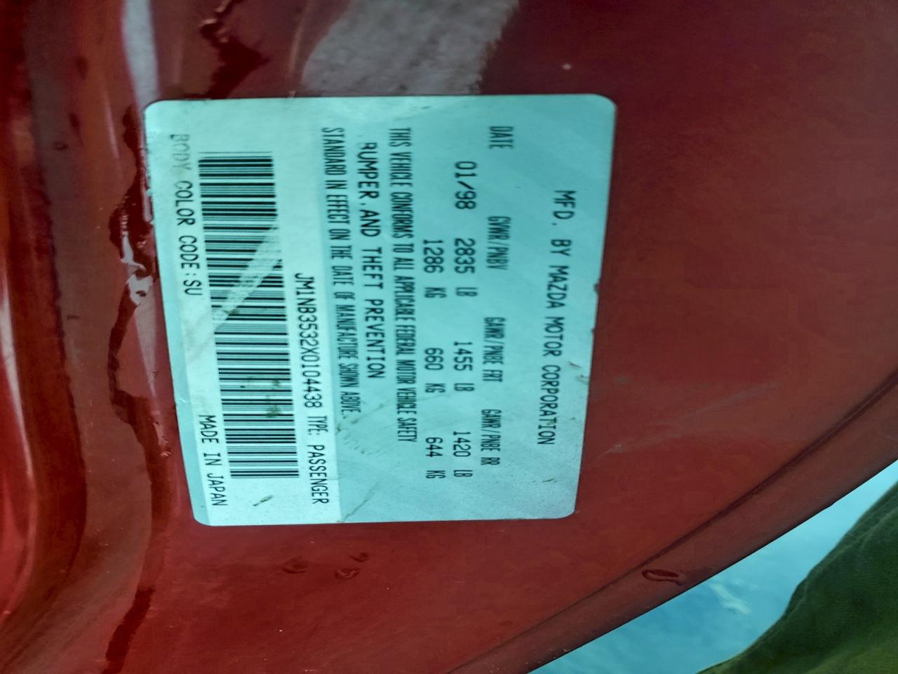 1999 MAZDA MX-5 MIATA photo 12