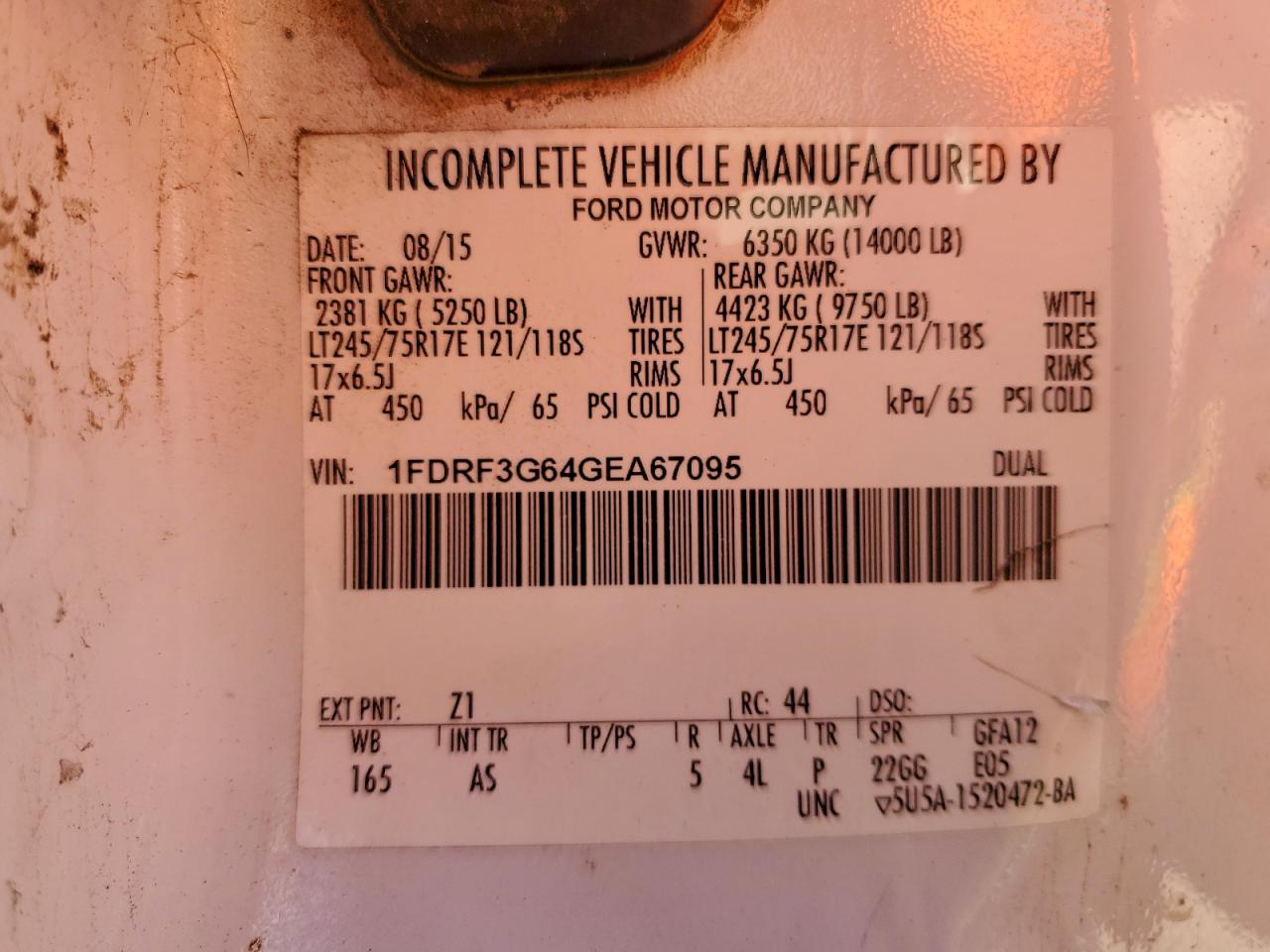 2016 FORD F350 SUPER DUTY UTILITY / SERVICE TRUCK photo 14