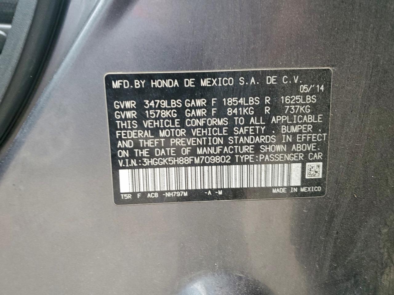 2015 HONDA FIT EX photo 13