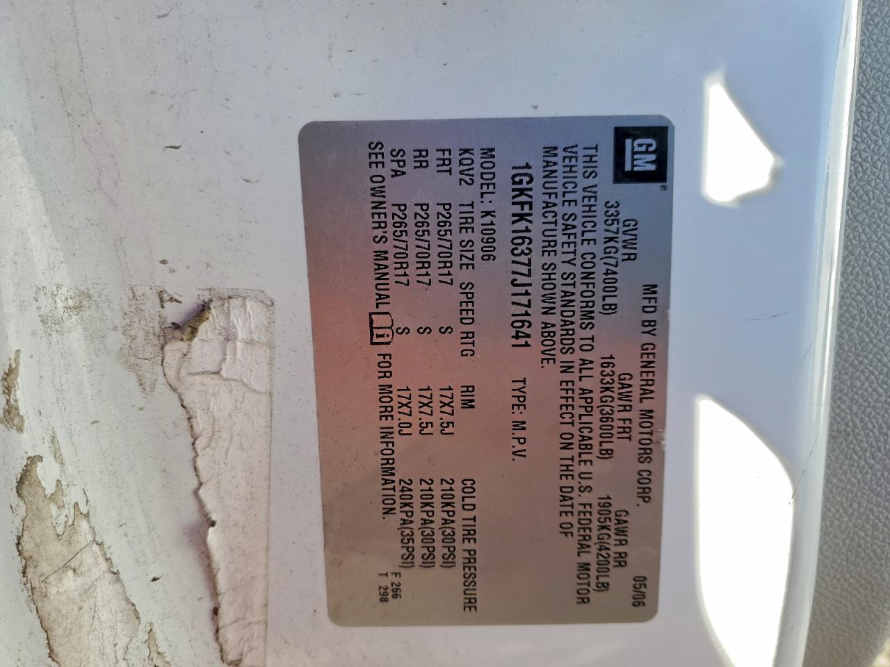 2007 GMC YUKON XL K1500 photo 13