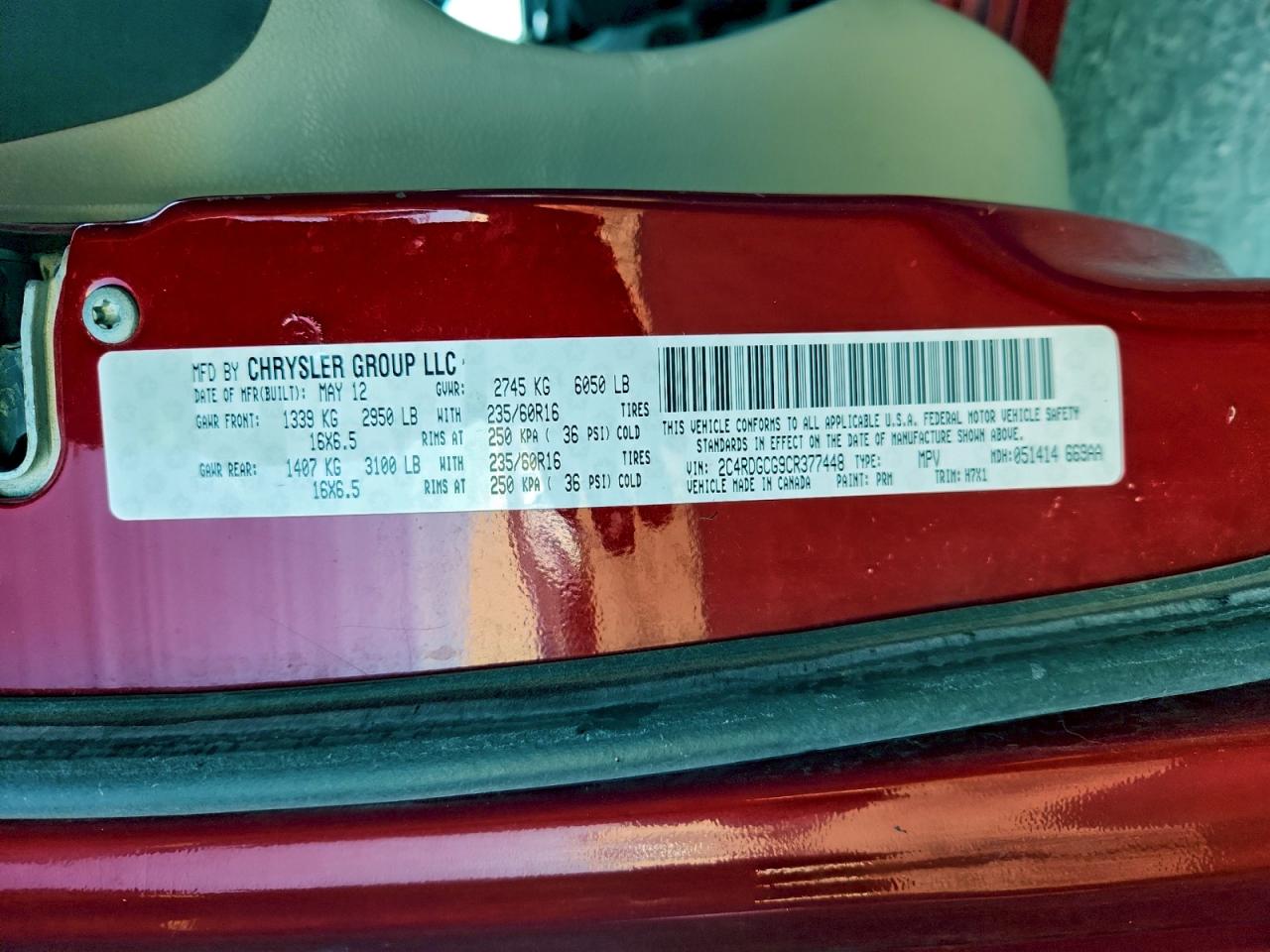 2012 DODGE GRAND CARAVAN SXT photo 40