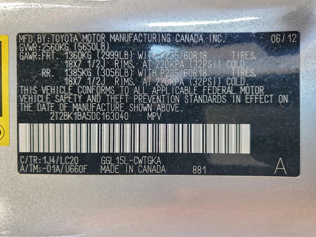 2013 LEXUS RX 350 BASE photo 13