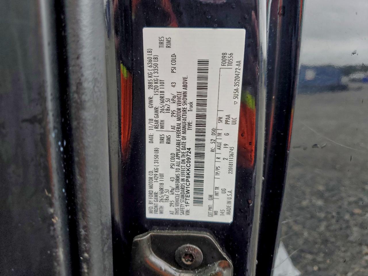 2019 FORD F150 SUPERCREW photo 13