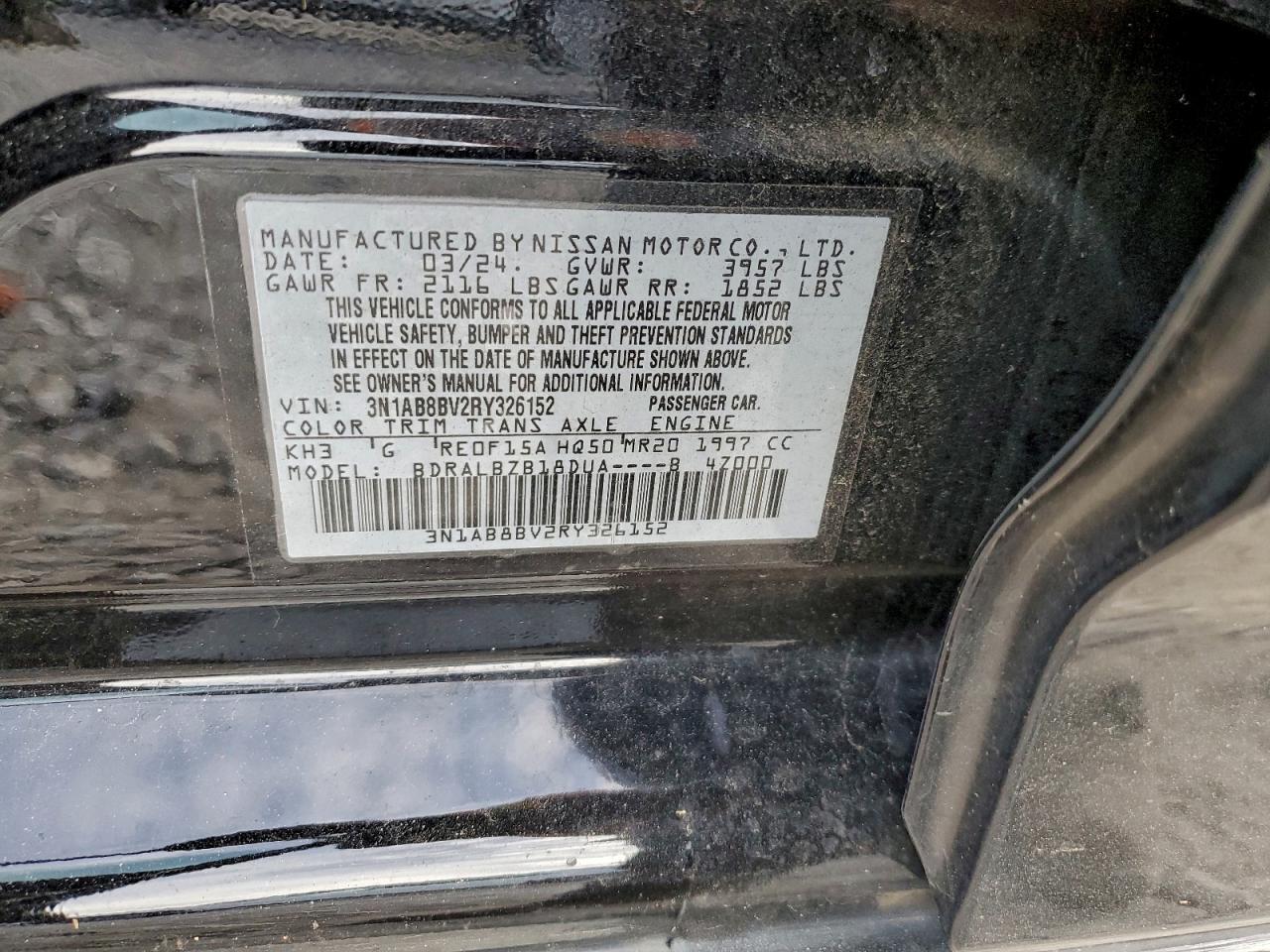 2024 NISSAN SENTRA S photo 12