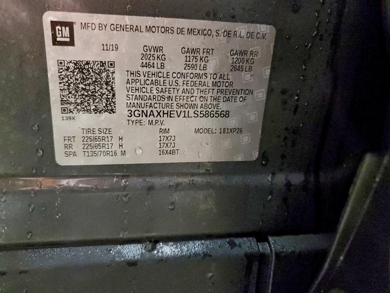 2020 CHEVROLET EQUINOX LS photo 25