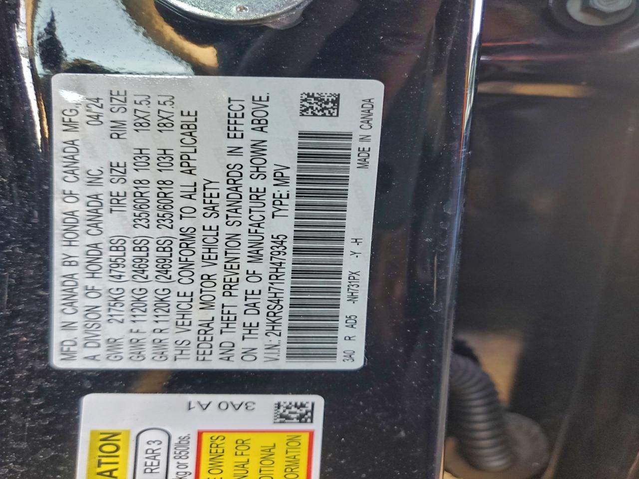 2024 HONDA CR-V EXL photo 12