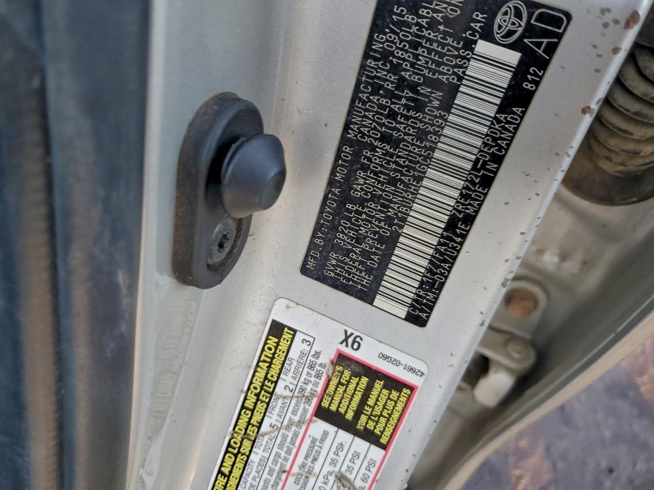 2016 TOYOTA COROLLA L photo 12