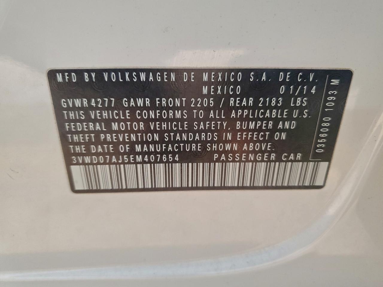 2014 VOLKSWAGEN JETTA SE photo 12