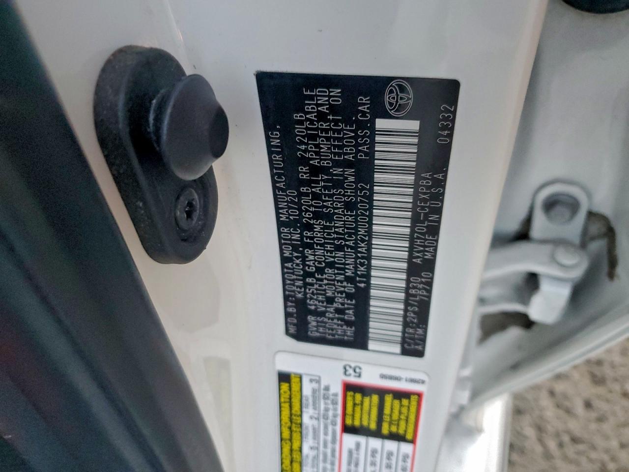 2021 TOYOTA CAMRY XSE photo 12
