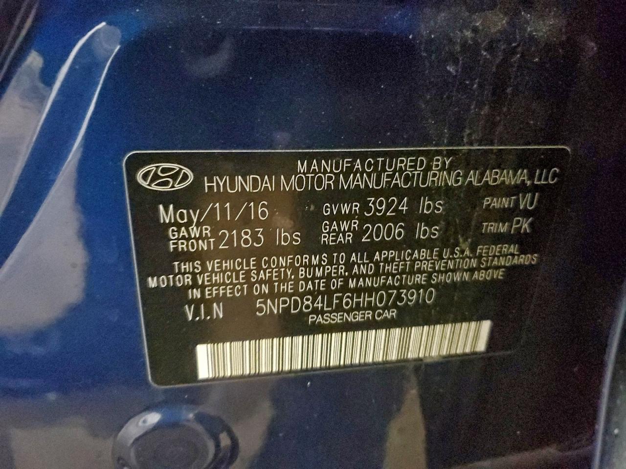 2017 HYUNDAI ELANTRA SE photo 13