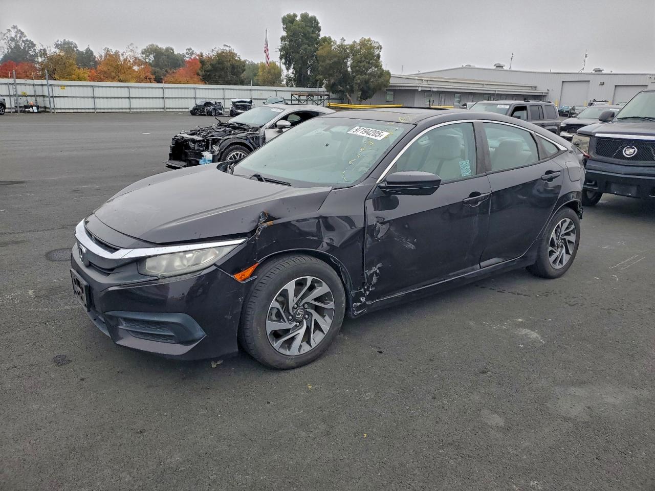 2016 HONDA CIVIC EX — REAR END damage — photo 1