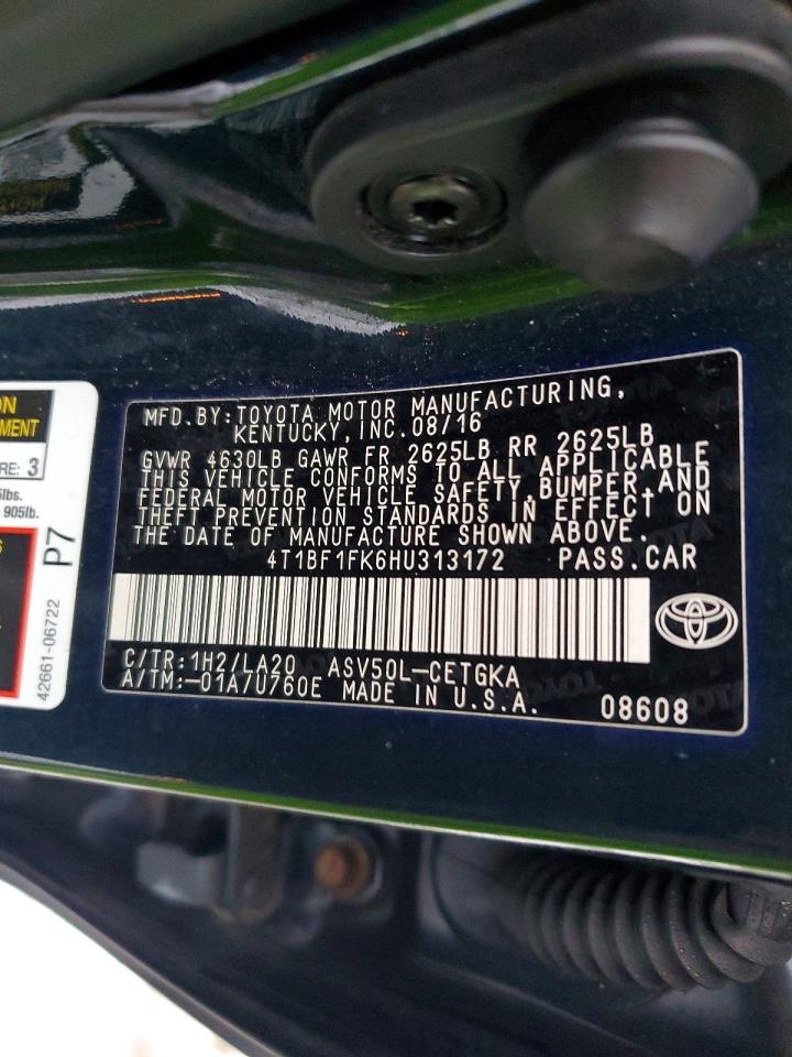 2017 TOYOTA CAMRY LE photo 13