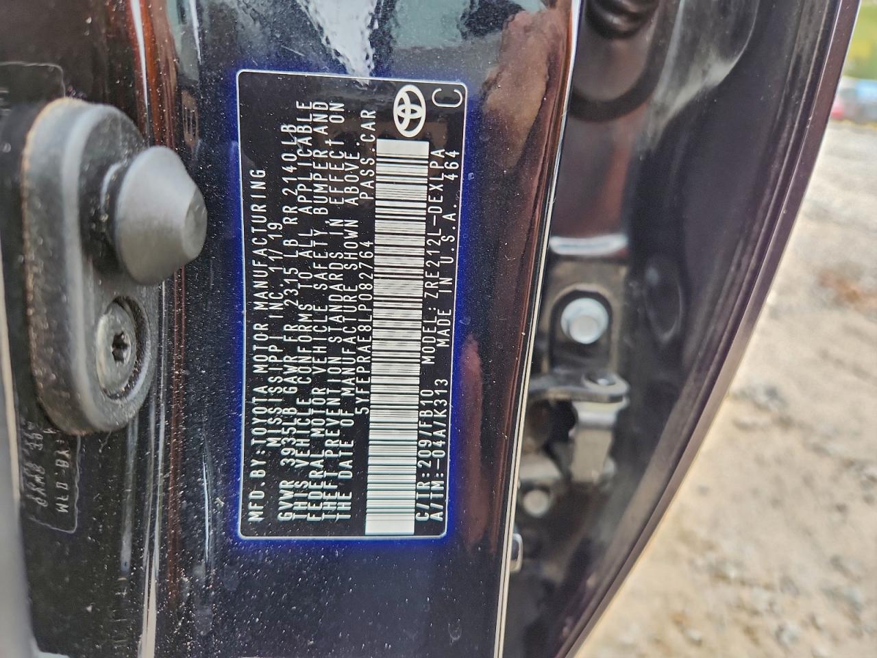 2020 TOYOTA COROLLA LE photo 13