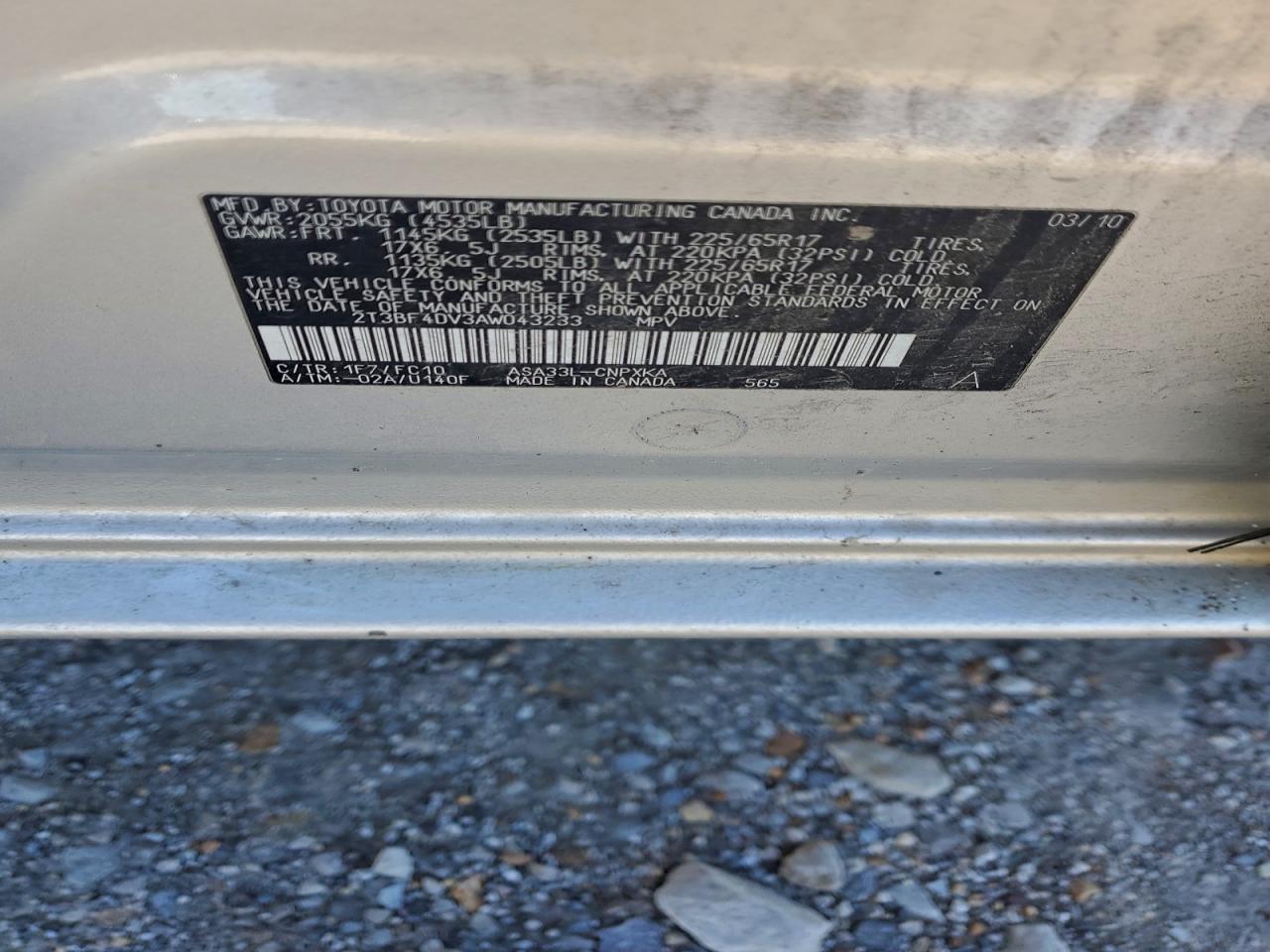 2010 TOYOTA RAV4 photo 12