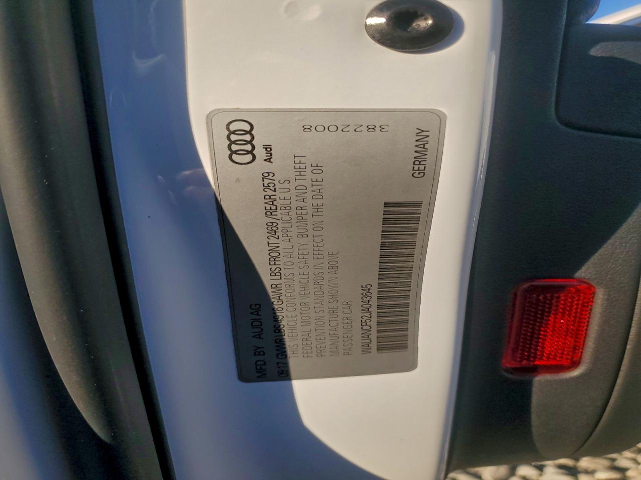 2018 AUDI A5 PREMIUM photo 12