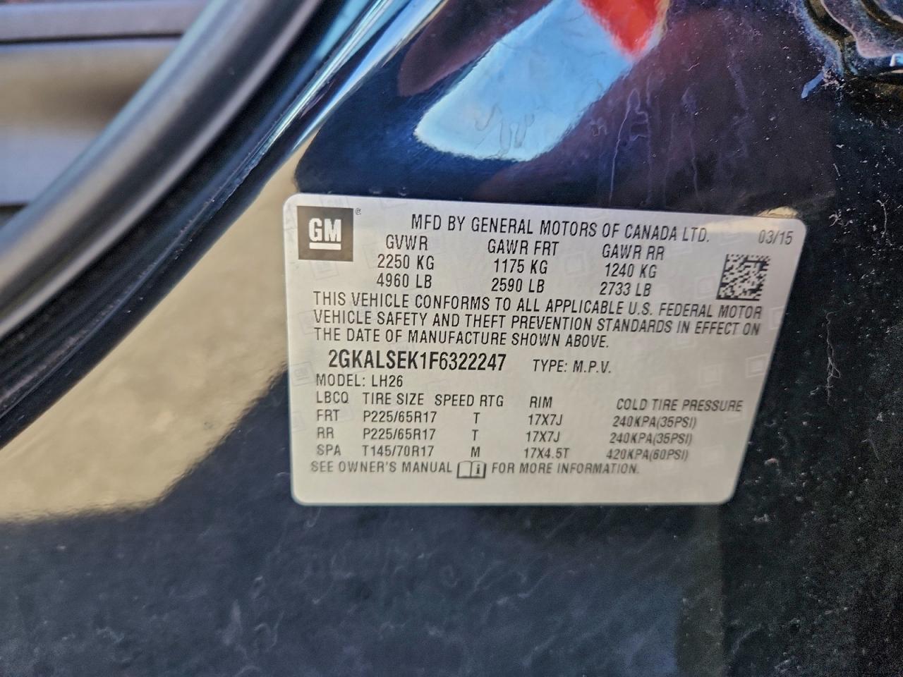 2015 GMC TERRAIN SLT photo 12
