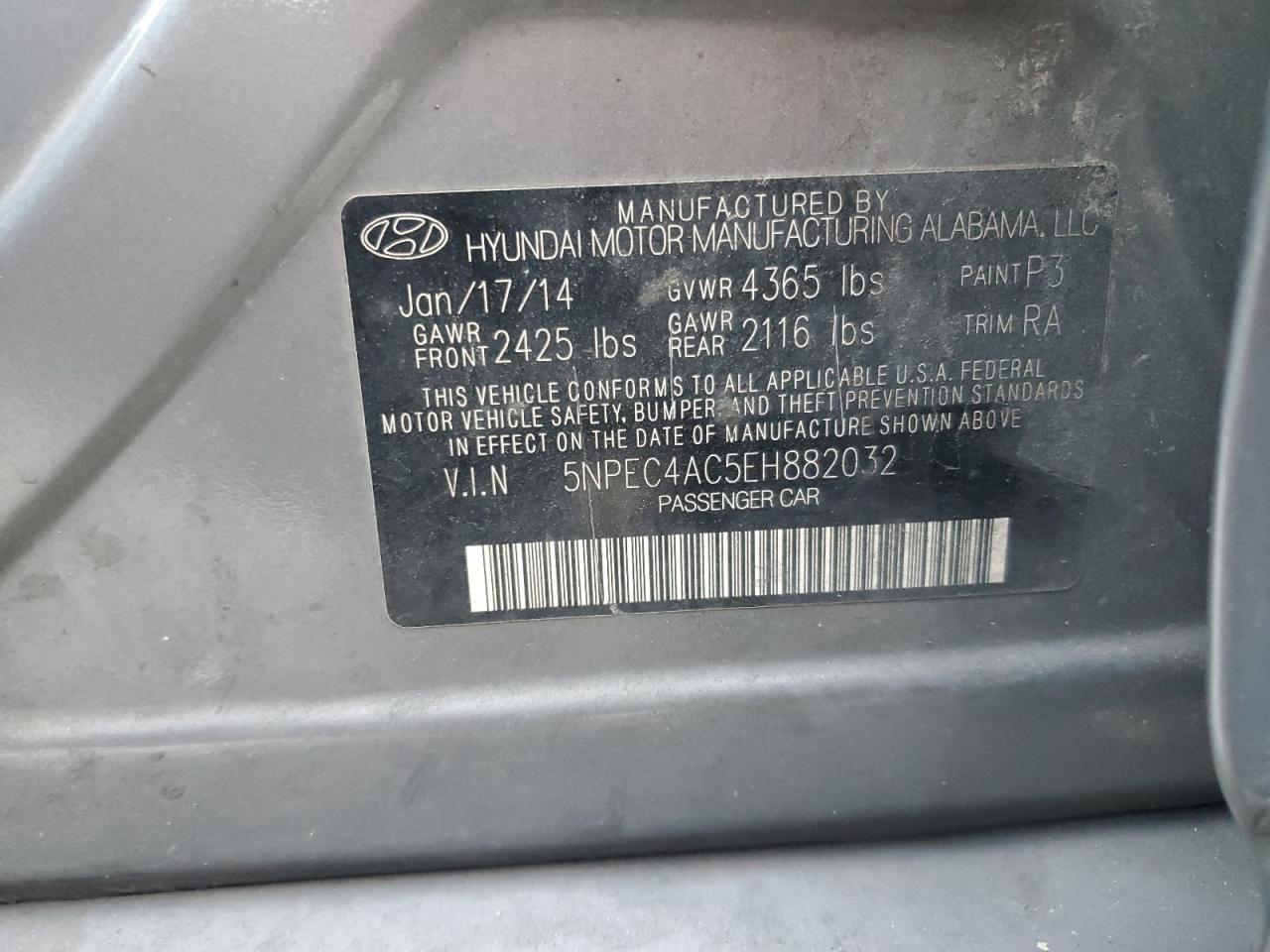 2014 HYUNDAI SONATA SE photo 12