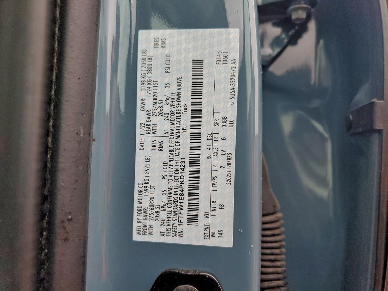 2023 FORD F150 SUPERCREW photo 12