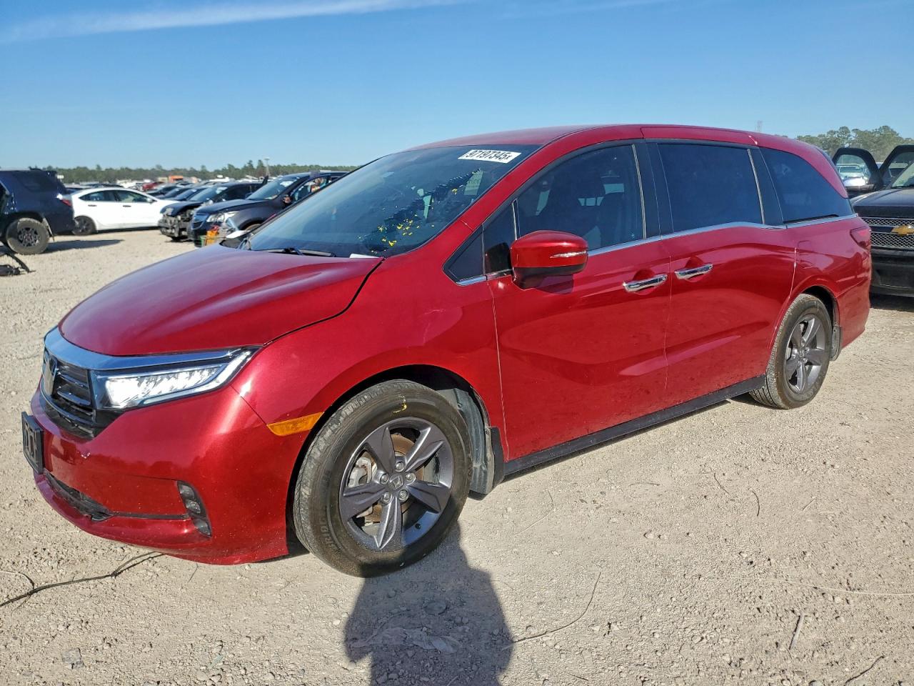2024 HONDA ODYSSEY EX — SIDE damage — photo 1