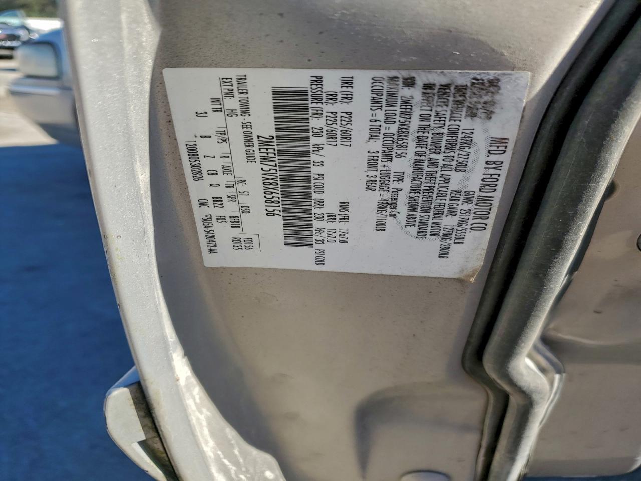 2008 MERCURY GRAND MARQUIS LS photo 12