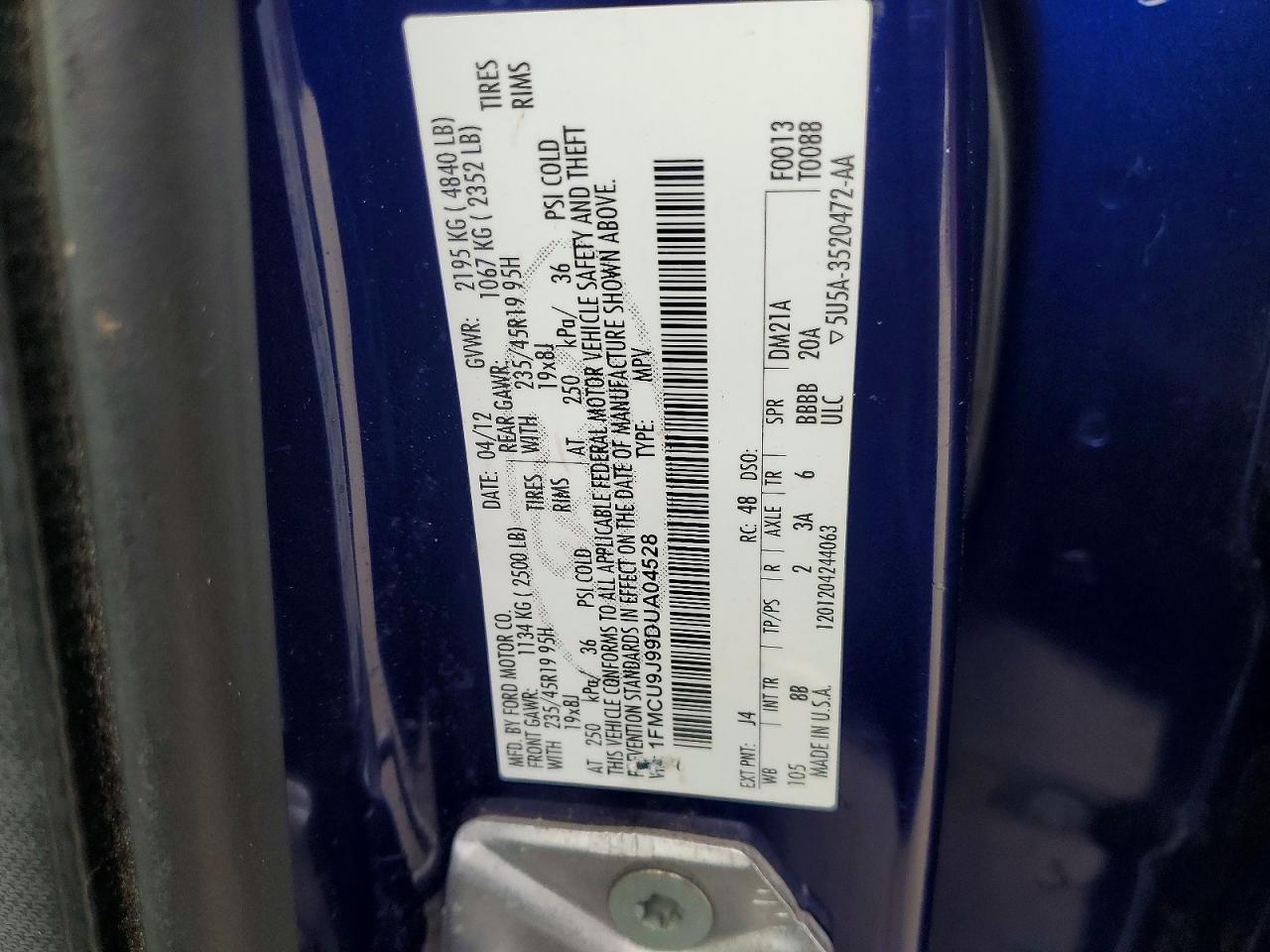 2013 FORD ESCAPE TITANIUM photo 12