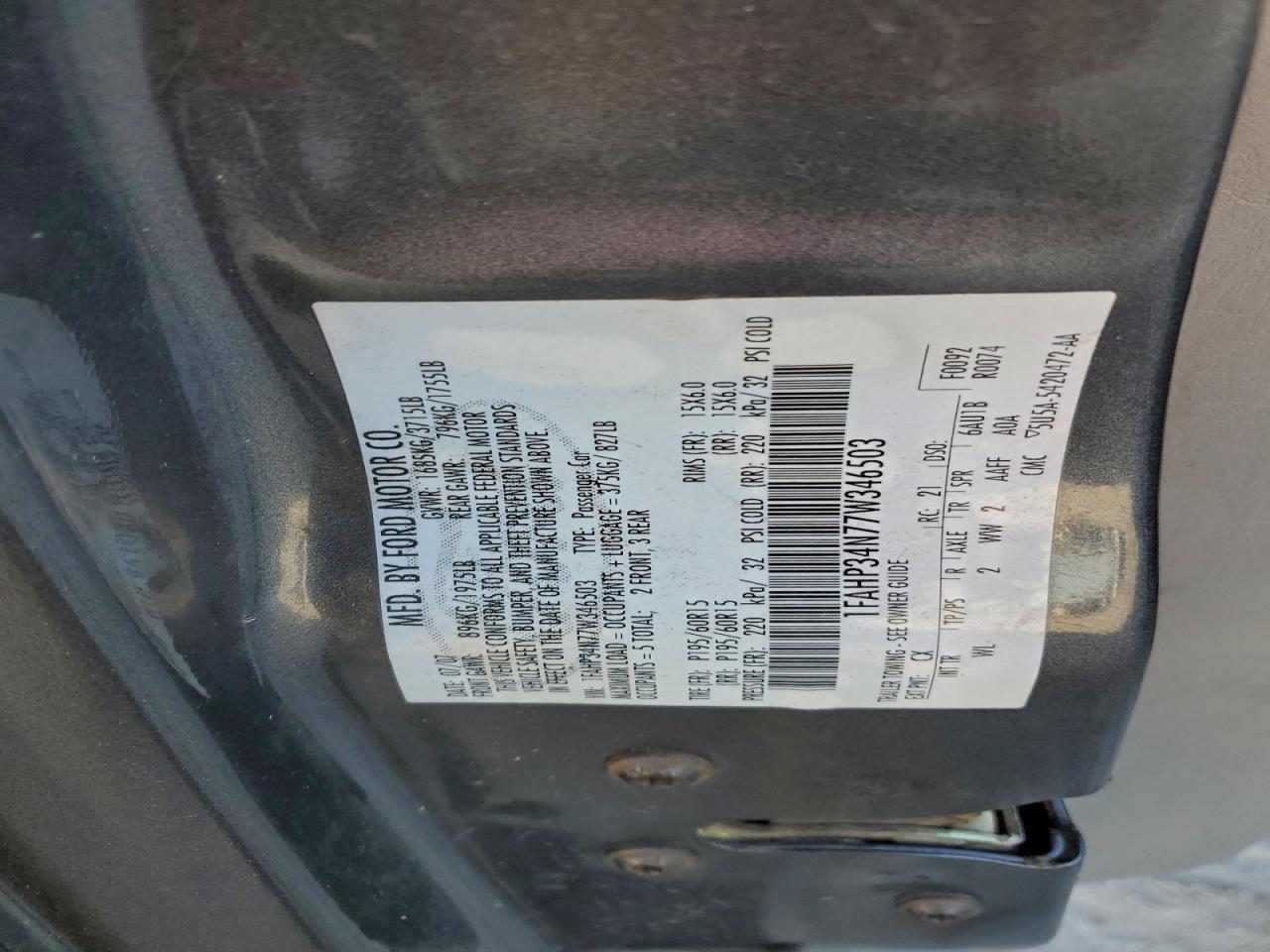 2007 FORD FOCUS ZX4 photo 12