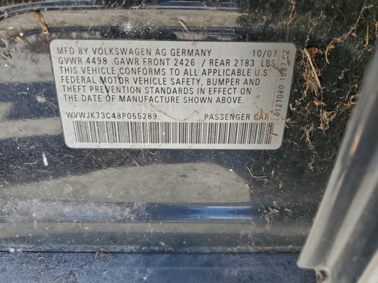 2008 VOLKSWAGEN PASSAT TURBO photo 12