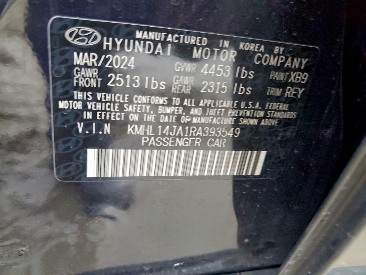 2024 HYUNDAI SONATA SEL photo 13