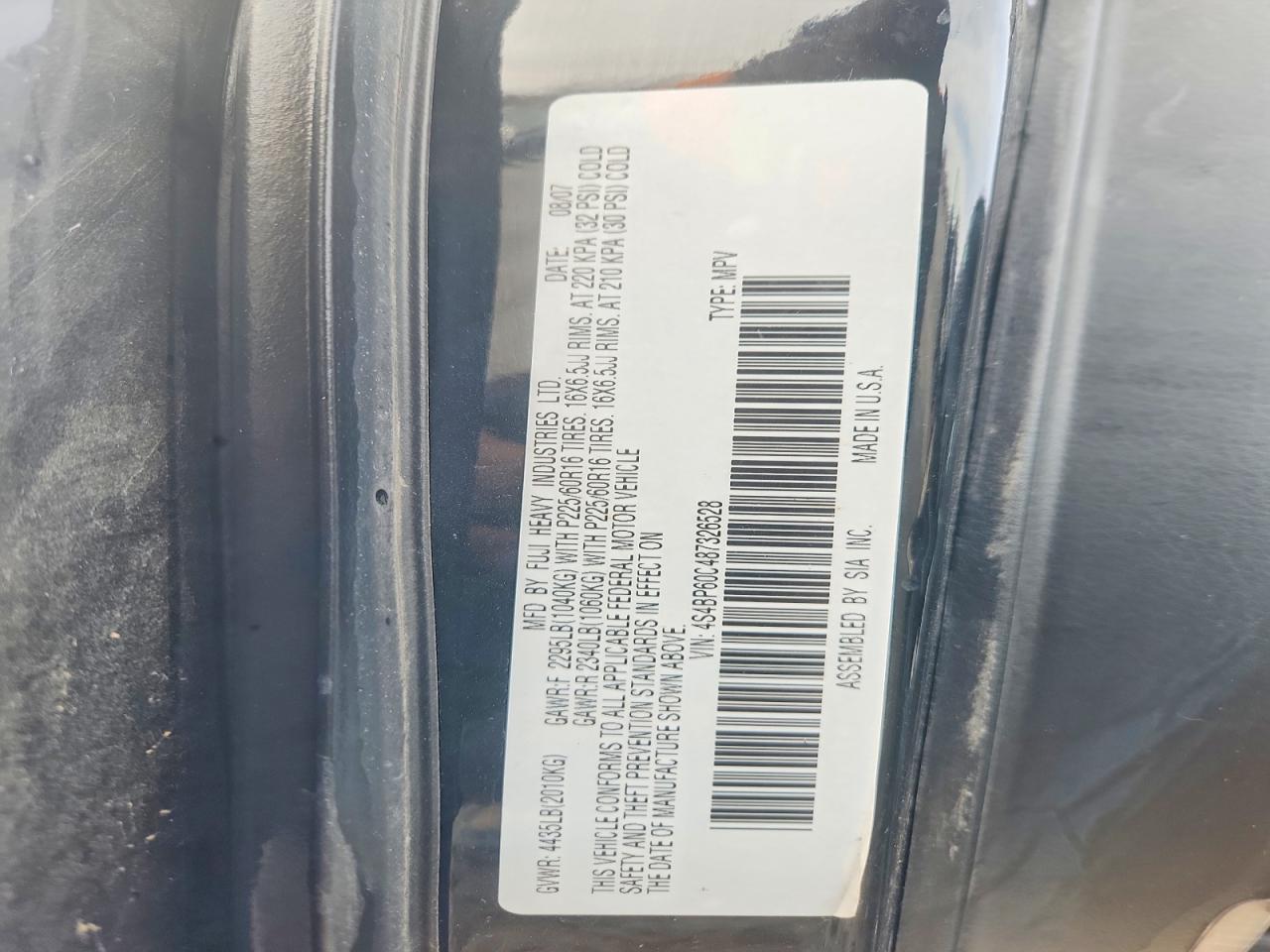 2008 SUBARU OUTBACK photo 23