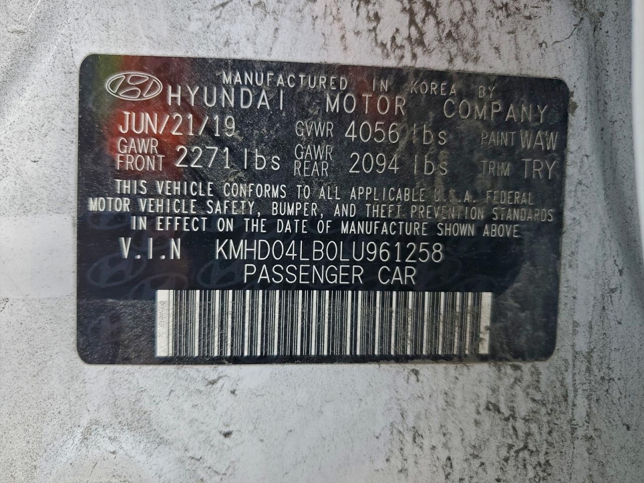 2020 HYUNDAI ELANTRA SPORT photo 23