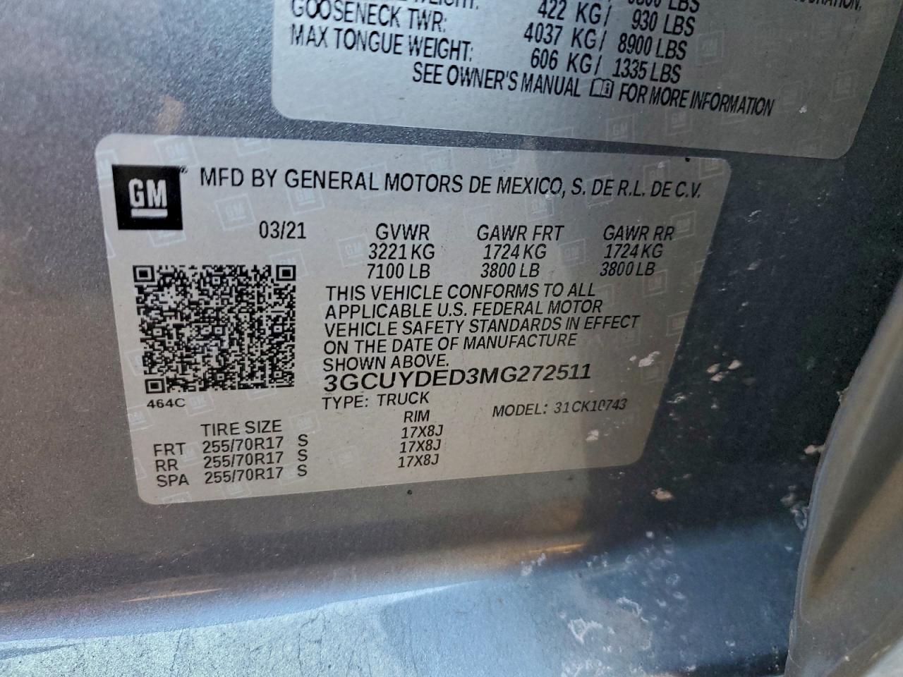 2021 CHEVROLET SILVERADO K1500 LT photo 12