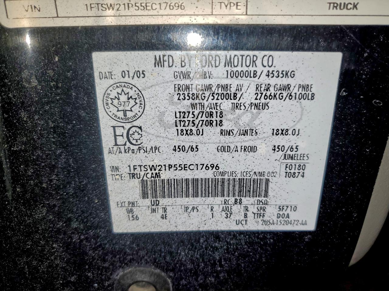 2005 FORD F250 SUPER DUTY photo 12