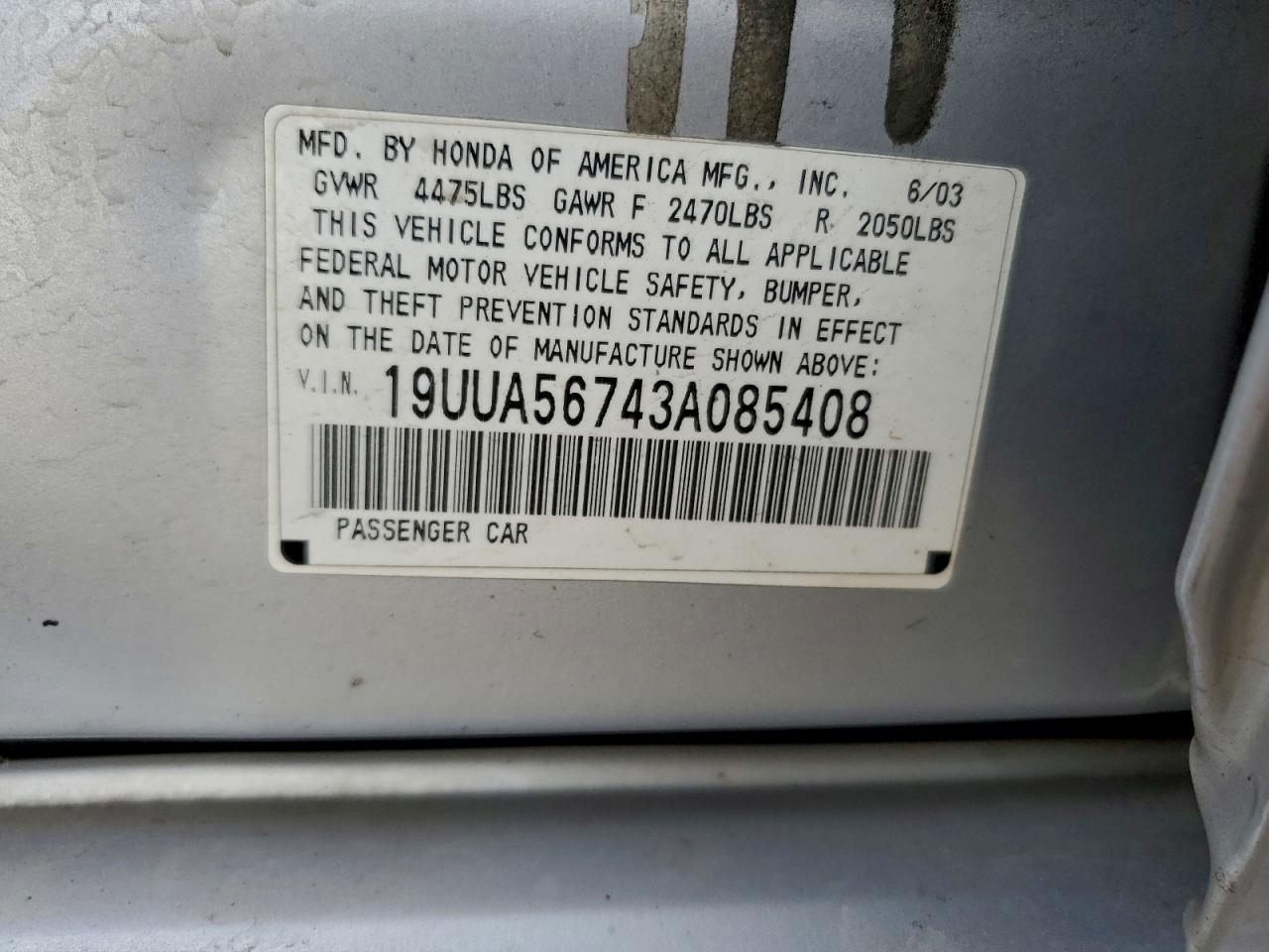 2003 ACURA 3.2TL photo 23