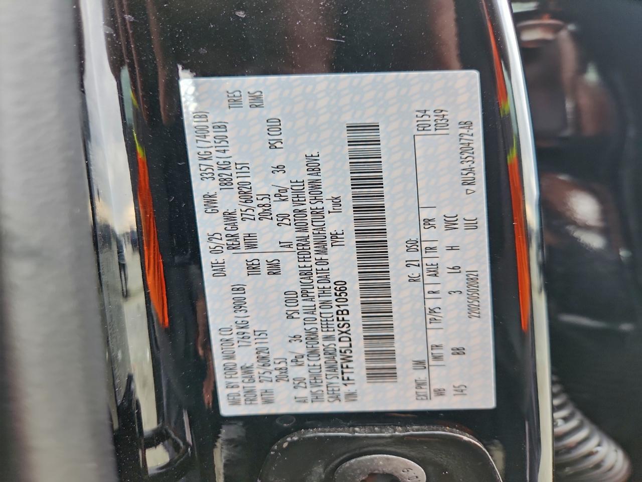 2025 FORD F150 LARIAT photo 45