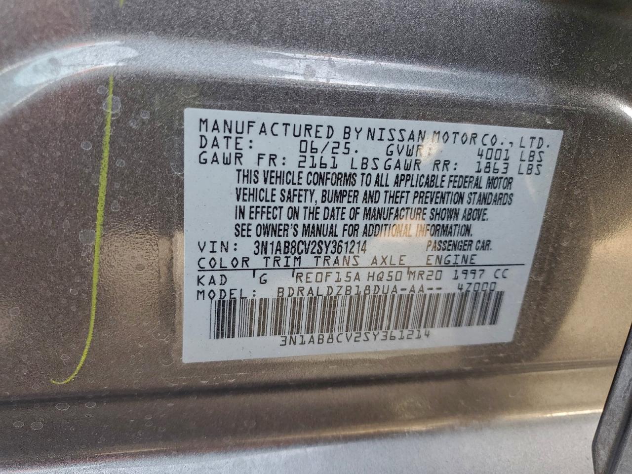 2025 NISSAN SENTRA SV photo 23