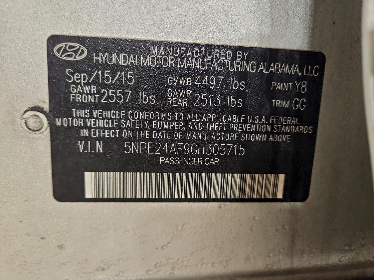 2016 HYUNDAI SONATA SE photo 12