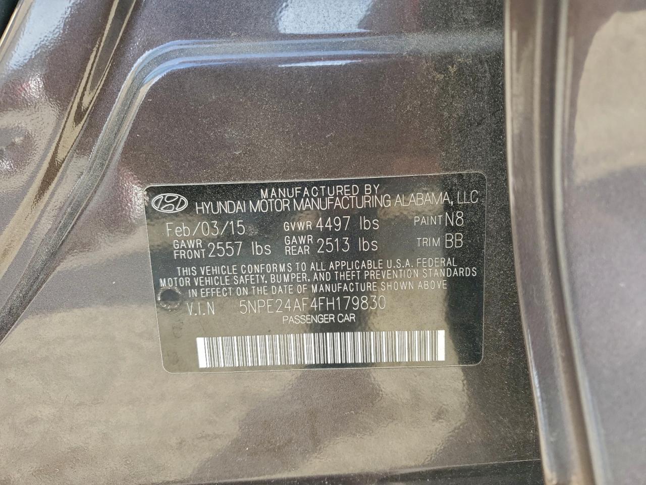 2015 HYUNDAI SONATA SE photo 12