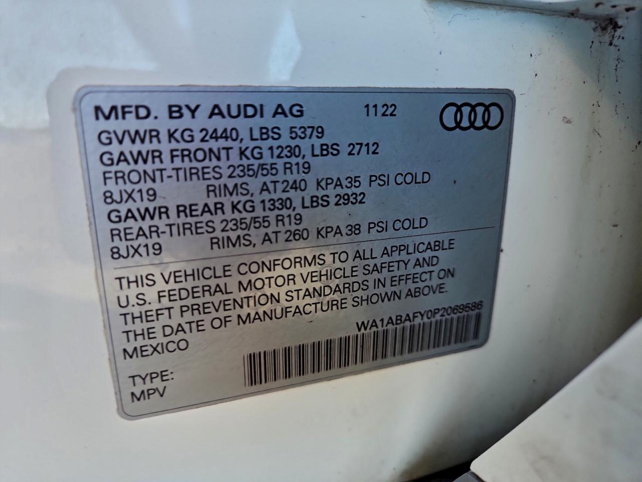 2023 AUDI Q5 PREMIUM 40 photo 13