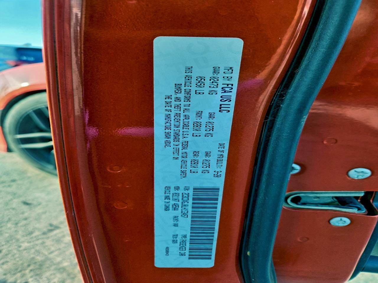 2020 DODGE CHARGER SCAT PACK photo 12