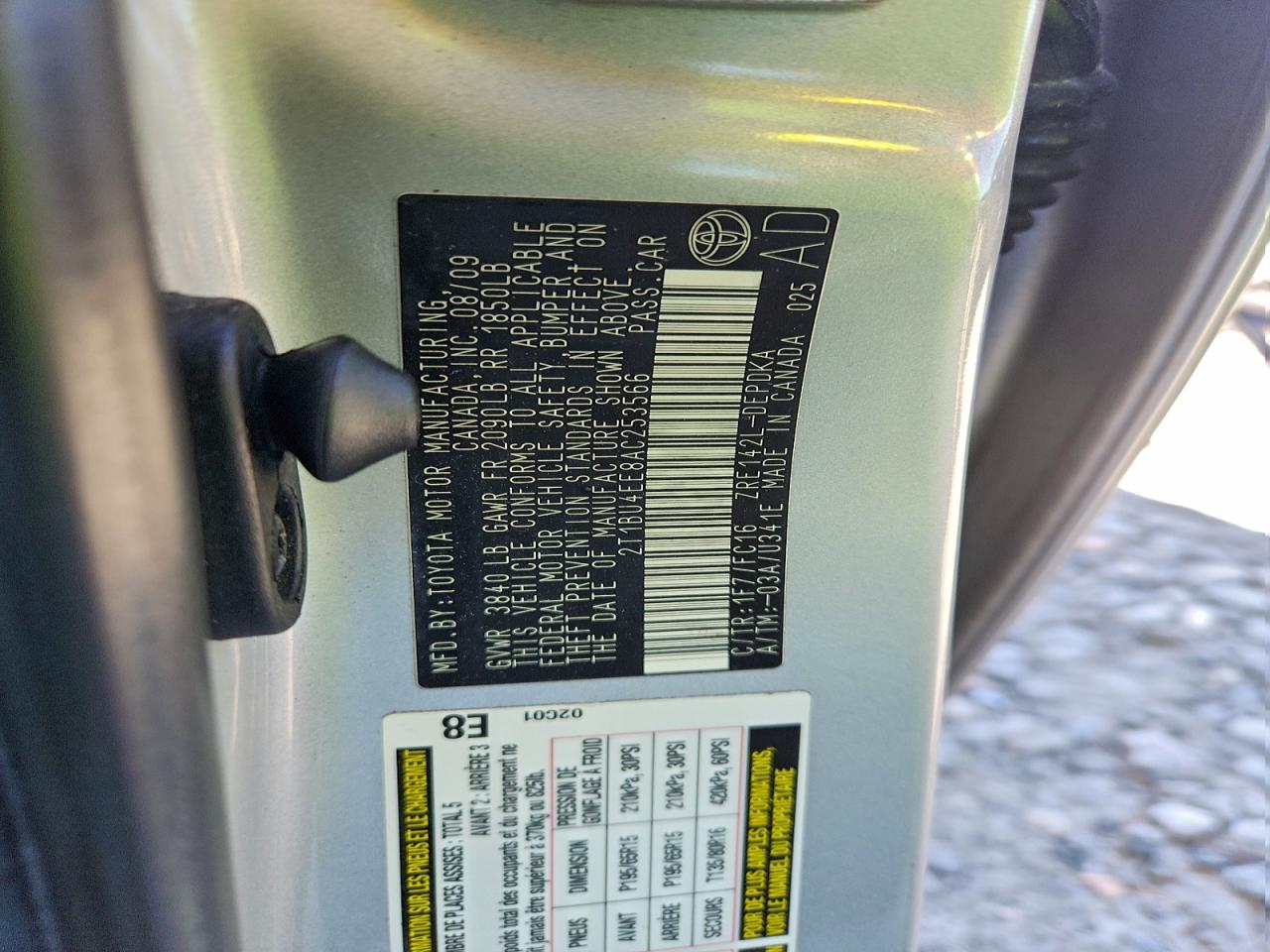 2010 TOYOTA COROLLA BASE photo 12