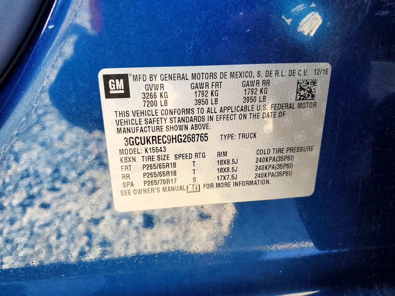 2017 CHEVROLET SILVERADO K1500 LT photo 12