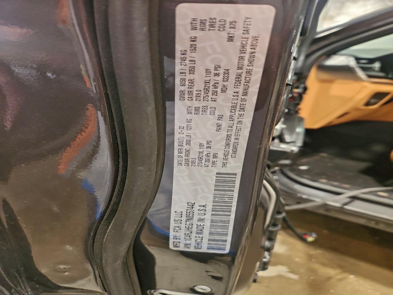 2022 JEEP GRAND CHEROKEE SUMMIT photo 13