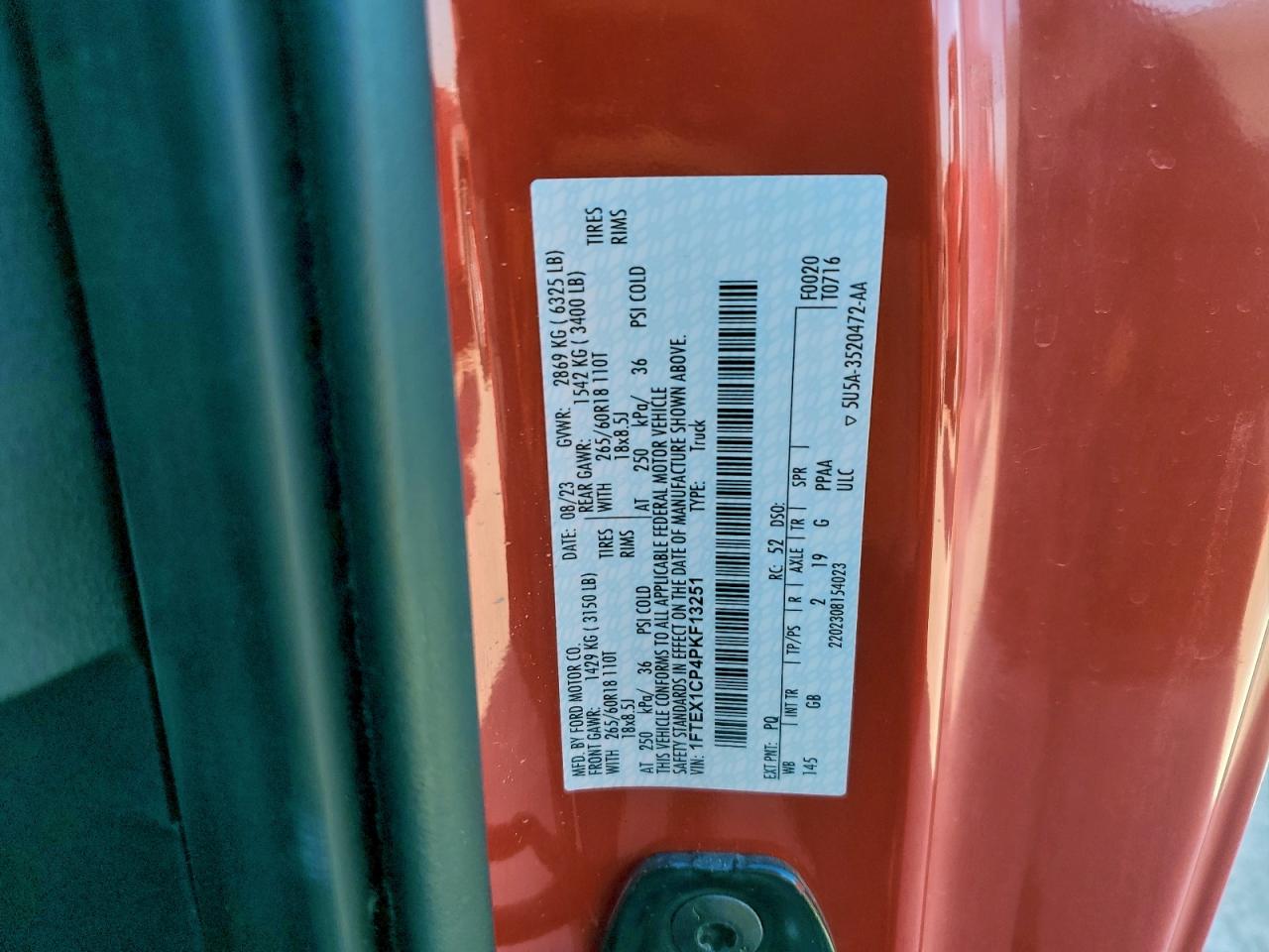 2023 FORD F150 SUPER CAB photo 13
