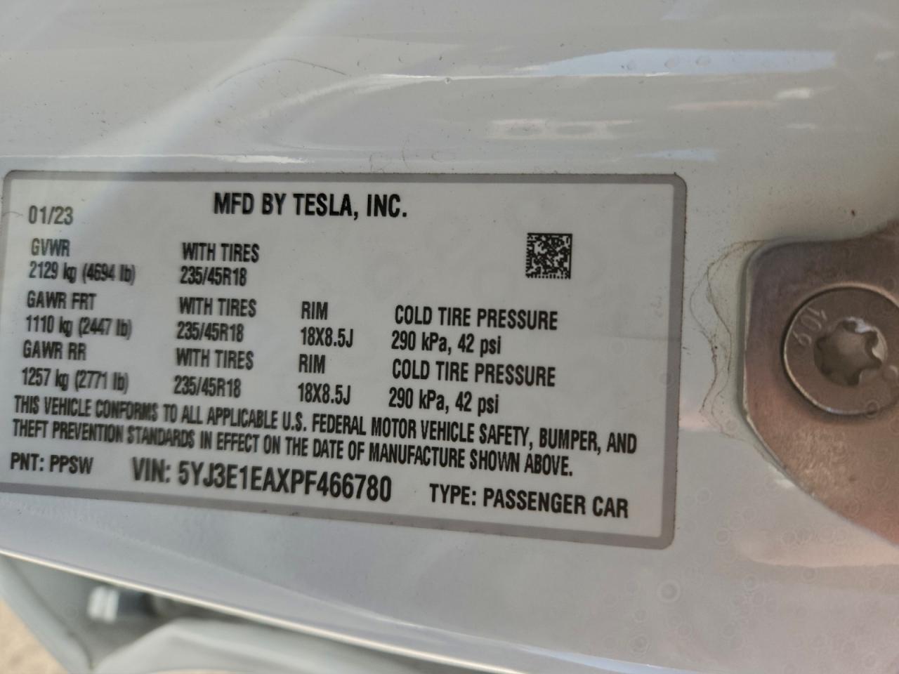 2023 TESLA MODEL 3 photo 27